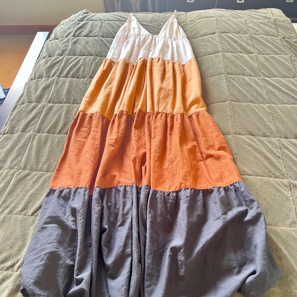 Anthropologie The Raya Colorblock Maxi Dress Size S - Picture 10 of 10